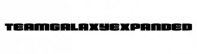 Team Galaxy Expanded  Frei Schriftart Herunterladen