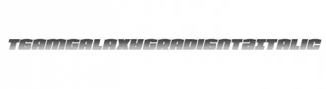 Team Galaxy Gradient 2 Italic  les polices de caractères gratuit tlcharger