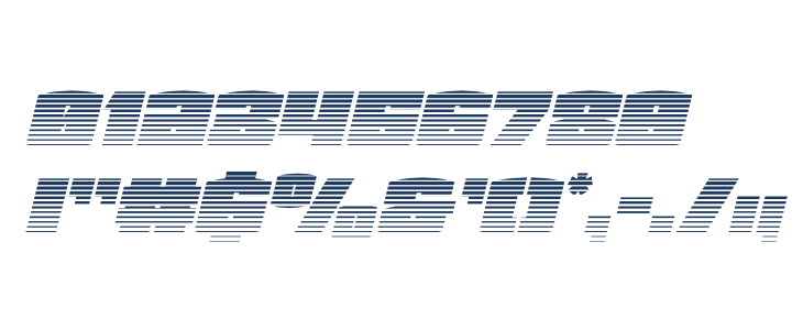 Team Galaxy Gradient 2 Italic Other Characters