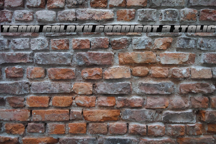 Team Galaxy Gradient 2 Italic Example 2