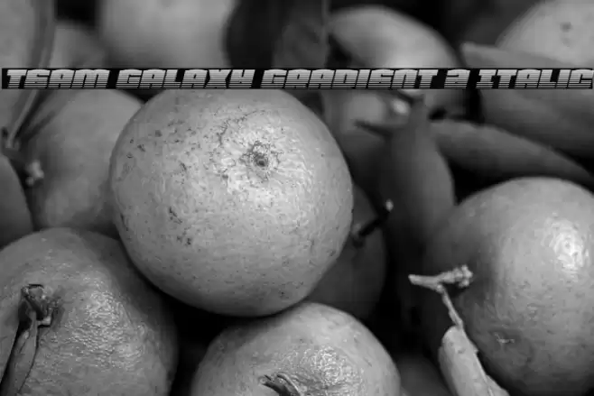 Team Galaxy Gradient 2 Italic Font examples