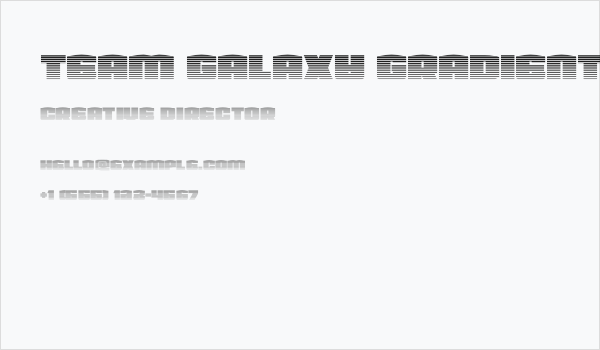 Team Galaxy Gradient 2 Business Card