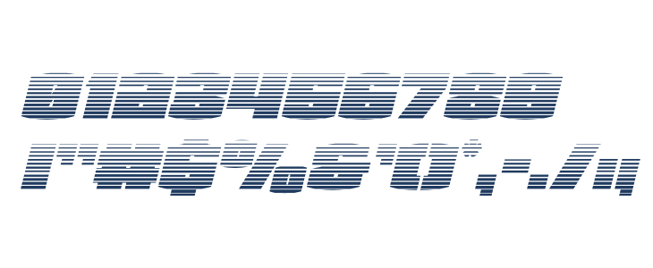 Team Galaxy Gradient Italic Other Characters