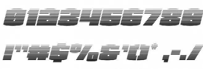 Team Galaxy Gradient Italic Font OTHER CHARS