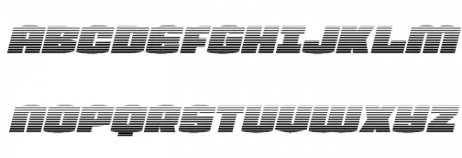 Team Galaxy Gradient Italic Polices MAJUSCULES