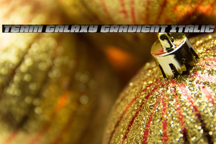 Team Galaxy Gradient Italic Example 2