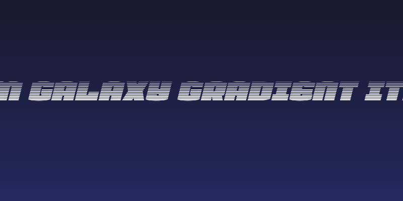 Team Galaxy Gradient Italic Social Header