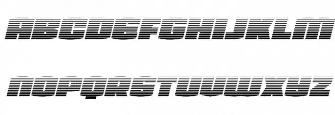 Team Galaxy Gradient Italic Fonte MINÚSCULAS