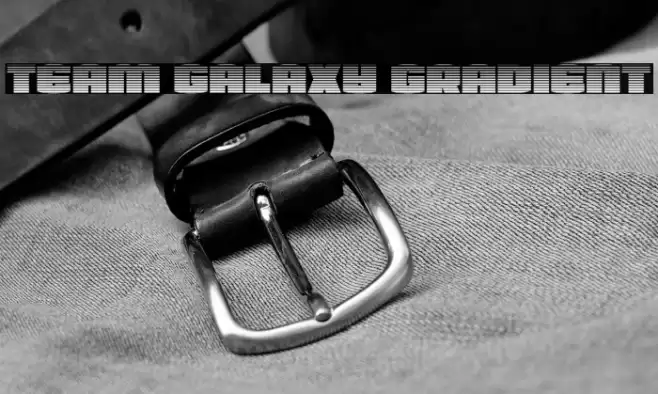 Team Galaxy Gradient Font examples