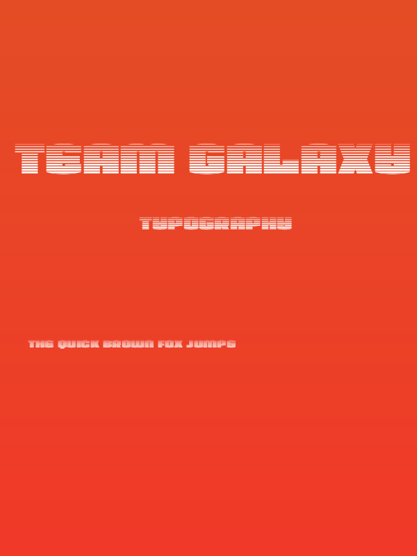 Team Galaxy Gradient Poster