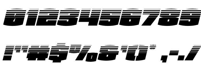 Team Galaxy Halftone Italic Font OTHER CHARS
