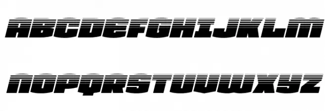 Team Galaxy Halftone Italic Polices MAJUSCULES