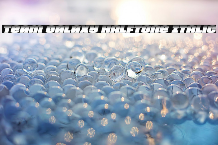 Team Galaxy Halftone Italic Example 1