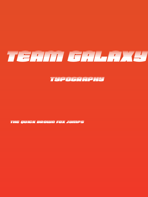 Team Galaxy Halftone Italic Poster