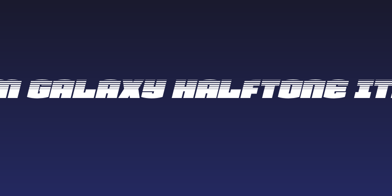 Team Galaxy Halftone Italic Social Header