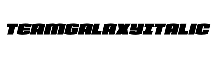 Team Galaxy Italic  baixar fontes gratis