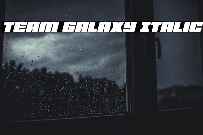 Team Galaxy Italic Example 2
