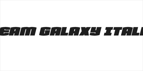 Team Galaxy Italic Logo