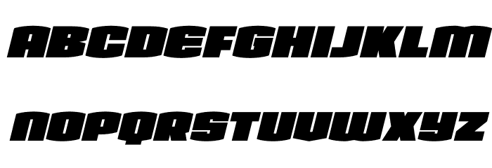 Team Galaxy Italic Font LOWERCASE