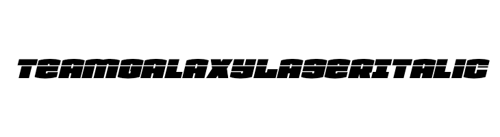 Team Galaxy Laser Italic  नि: शुल्क फ़ॉन्ट्स डाउनलोड