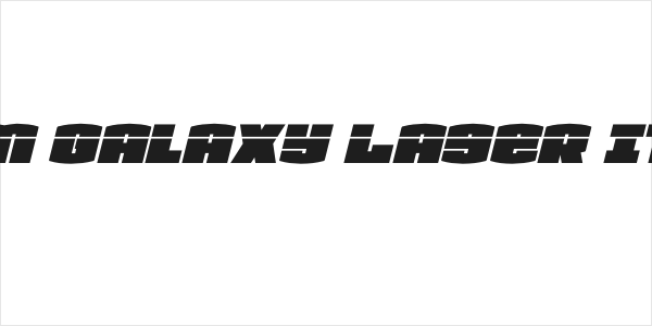 Team Galaxy Laser Italic Logo