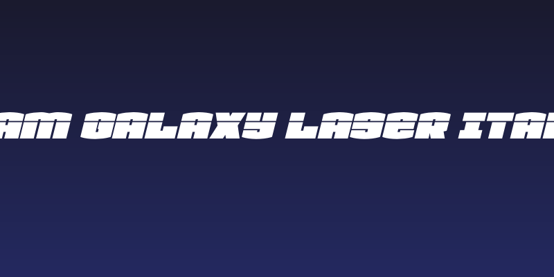 Team Galaxy Laser Italic Social Header