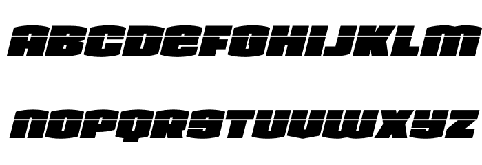 Team Galaxy Laser Italic Font LOWERCASE