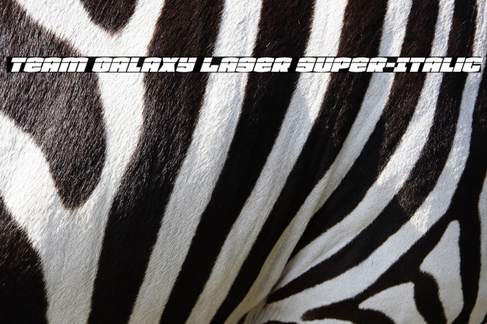 Team Galaxy Laser Super-Italic Example 1