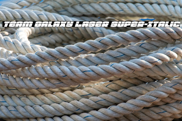 Team Galaxy Laser Super-Italic Example 2