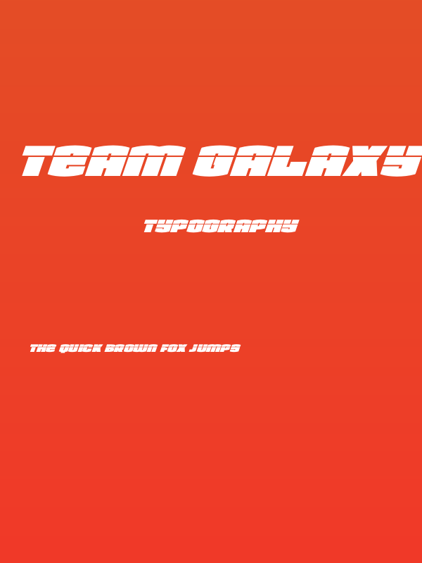 Team Galaxy Laser Super-Italic Poster