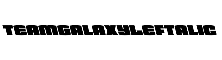 Team Galaxy Leftalic  font caratteri gratis