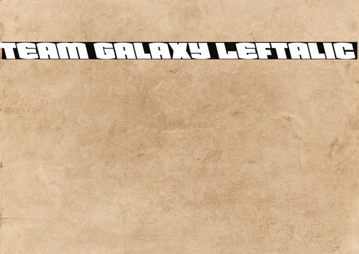 Team Galaxy Leftalic Example 3