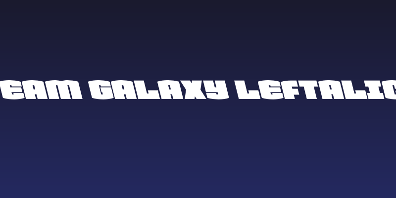 Team Galaxy Leftalic Social Header