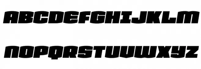 Team Galaxy Semi-Italic Polices MAJUSCULES