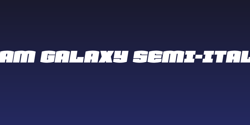 Team Galaxy Semi-Italic Social Header