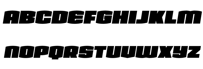 Team Galaxy Semi-Italic Font LOWERCASE