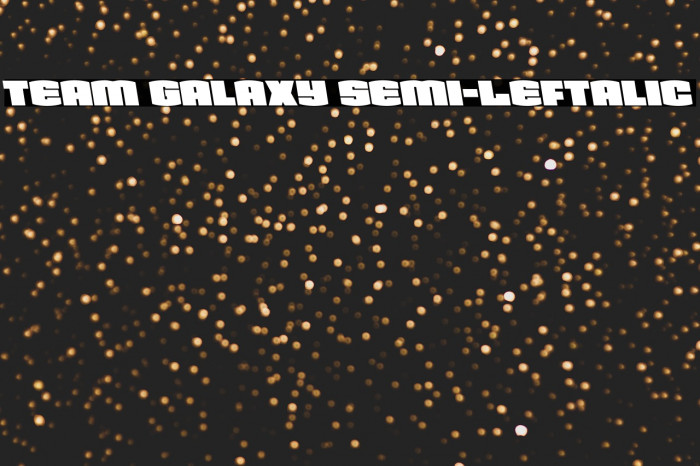 Team Galaxy Semi-Leftalic Example 1