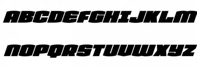 Team Galaxy Super-Italic Fonte MAIÚSCULAS