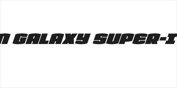 Team Galaxy Super-Italic Logo