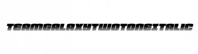 Team Galaxy Twotone Italic  Frei Schriftart Herunterladen