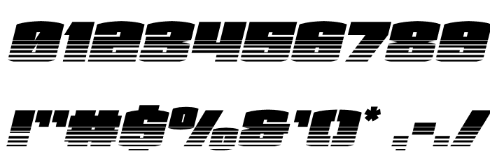 Team Galaxy Twotone Italic Font OTHER CHARS
