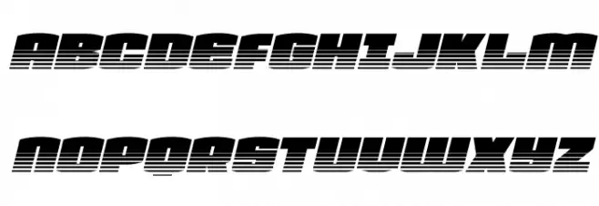Team Galaxy Twotone Italic Fuentes MAYÚSCULAS