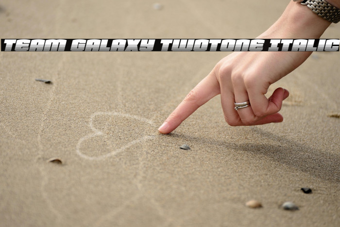 Team Galaxy Twotone Italic Example 3