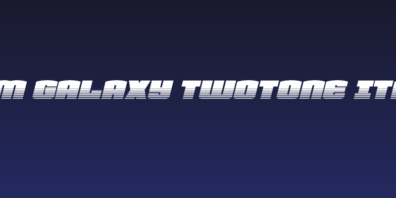Team Galaxy Twotone Italic Social Header