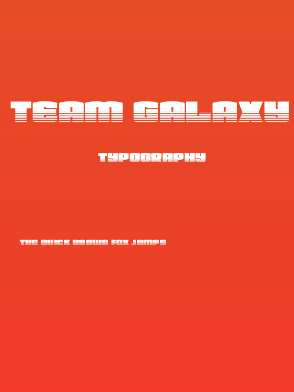 Team Galaxy Twotone Poster