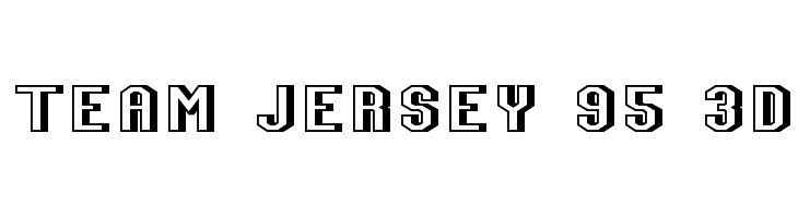 Team Jersey 95 3D  免费字体下载
