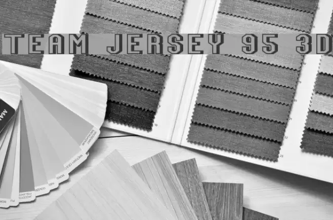 Team Jersey 95 3D Font examples