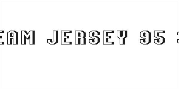 Team Jersey 95 3D Logo