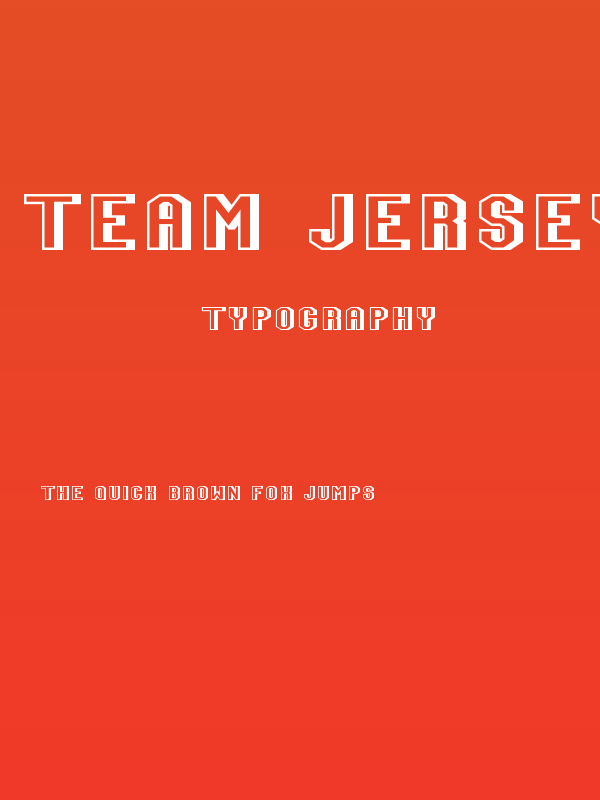 Team Jersey 95 3D Poster