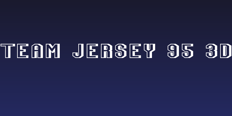 Team Jersey 95 3D Social Header